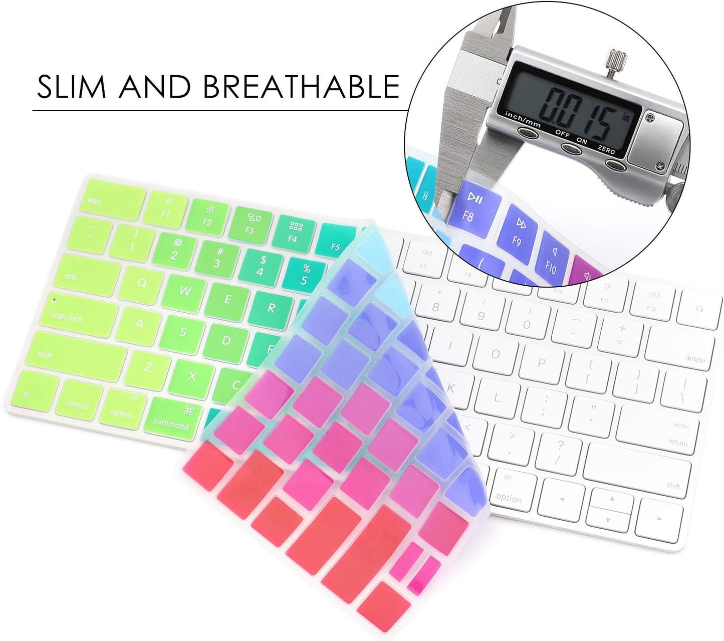 Allinside Rainbow Cover for Apple Magic Keyboard (MLA22LL/A) with US Layout