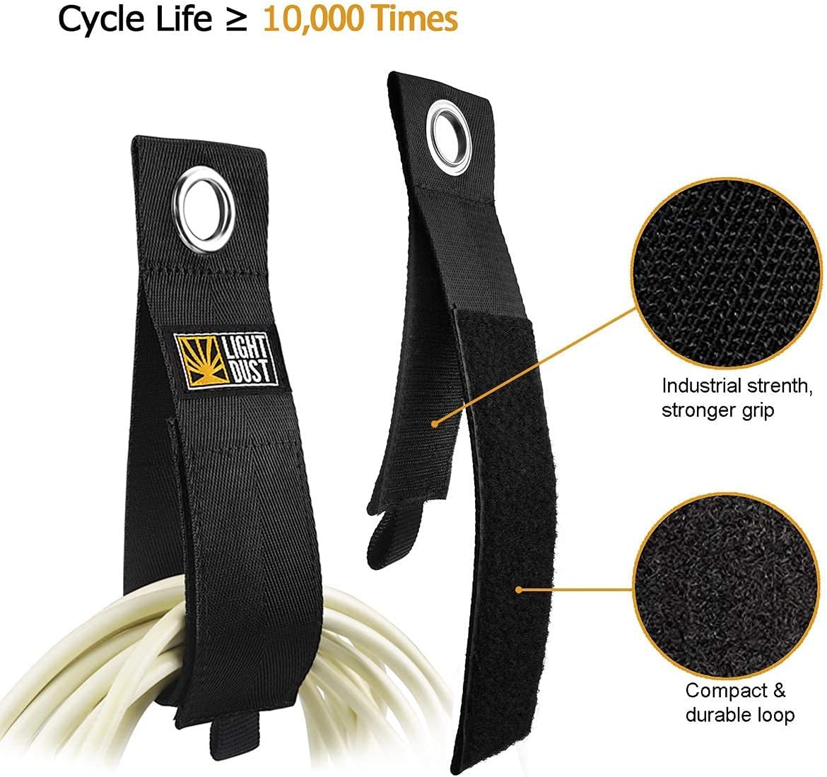 22PCS Heavy Duty Storage Straps Garage Organization Tool Organizers and Storage Fastening Straps Cord Wrap Keeper, Cable Straps for Cords, Hoses, Rope, RV, Boat, and Garage Storage and Organization