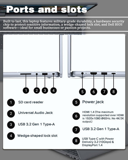 Dell Inspiron 16 Business Laptop - 16'' Touchscreen FHD+ Dsiaplay, Intel 10-Core 7 150U(Up to 5.4GHz) Express Charge, Backlit Keyboard, Windows 11 pro, Fingerprint (32GB RAM | 1TB SSD