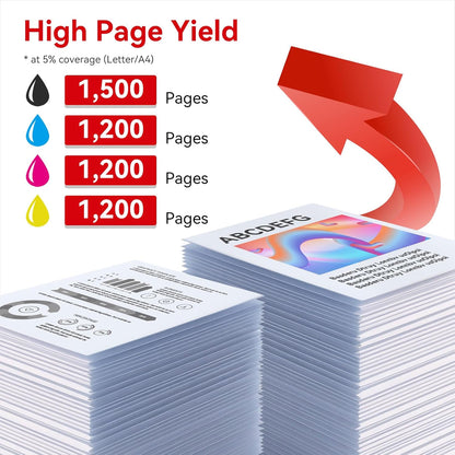 MYTONER 054 Toner Cartridge Set Replacement for Canon 054 054H CRG-054 for Color imageCLASS MF644Cdw MF642Cdw LBP622Cdw MF641Cw Printer 4 Pack High Yield Ink (Black Cyan Yellow Magenta)