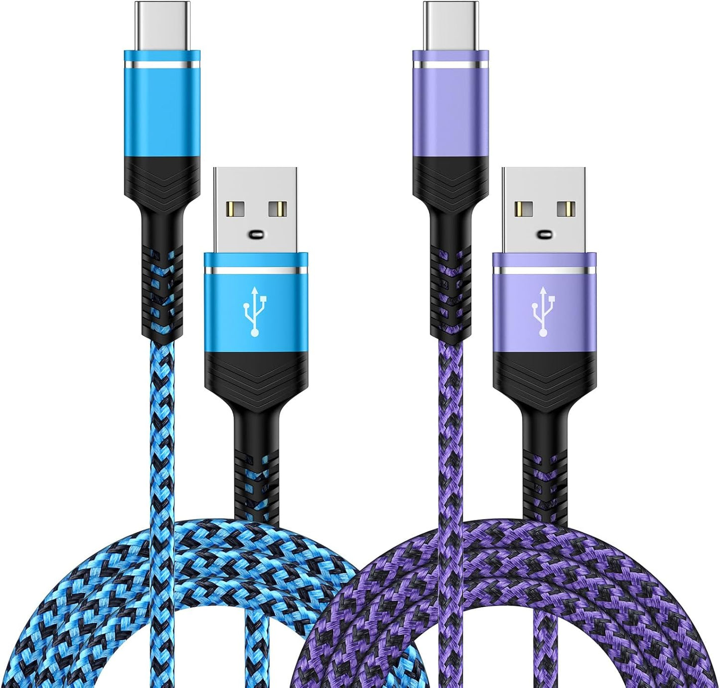 Moto Razr 2025 USB C Cable Fast Charging Cord 2Pack 6ft USB A to Type C Charger Cable for Moto Edge/G 5G 2025,iPhone 16 15 Pro Max Plus,Samsung Galaxy S25 S24FE S23 S22 A16,Google Pixel 9 Pro XL 8a 7a