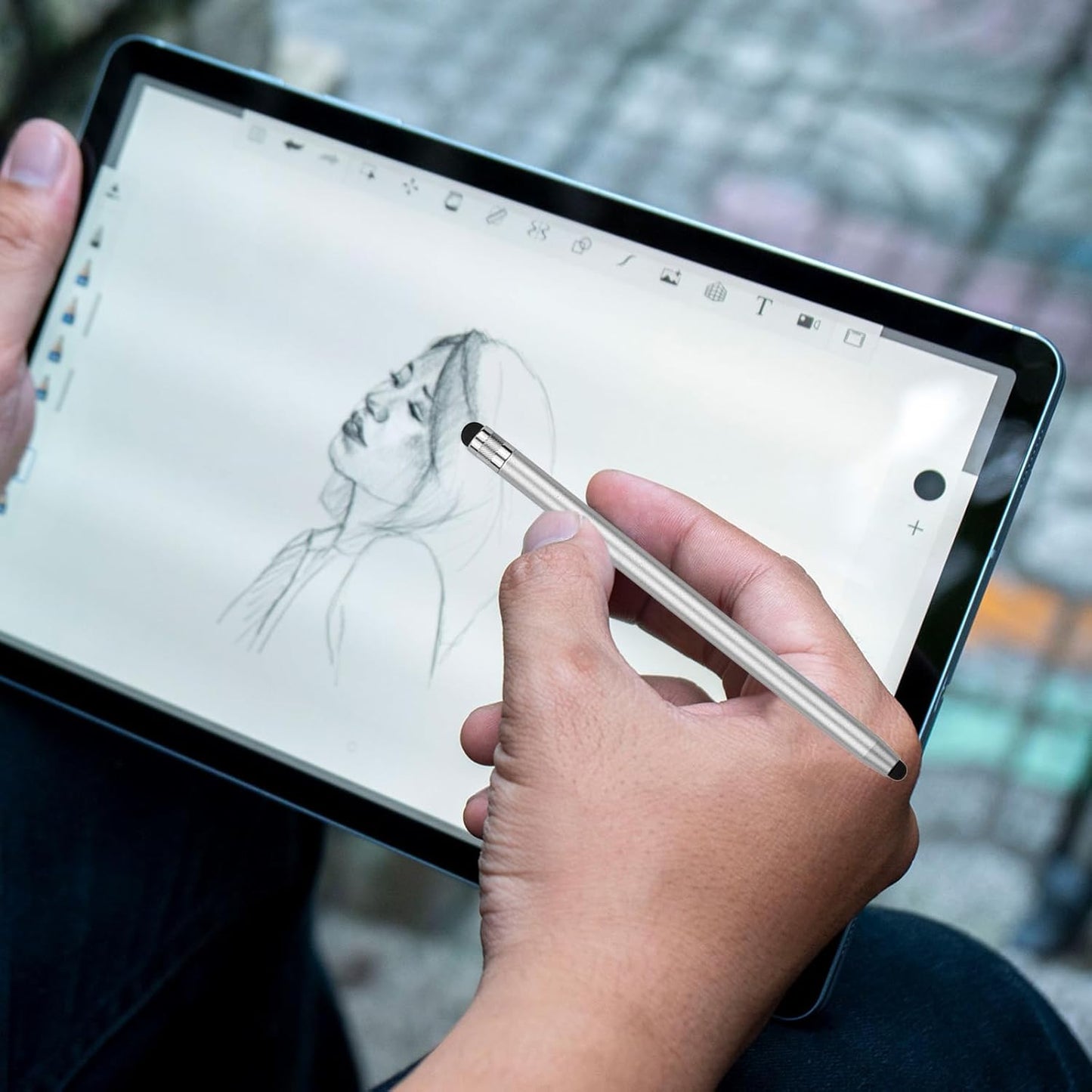 60 Pcs Rubber Tips for Stylus Pens,0.24inch (6mm) Diameter Replacement nibs for Touch Screen Pen Universal Stylus Ends,Surface Pen Tips