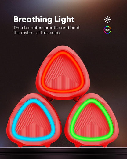 Bluetooth Speaker with HD Sound, Portable Wireless, IPX5 Waterproof, Up to 20H Playtime, TWS Pairing, BT5.3, for Home/Party/Outdoor/Beach, Stocking Stuffers, White Elephant Gifts for Adults (Red)