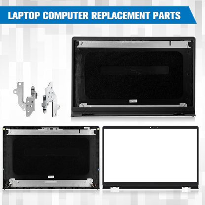Konohan 4 Pack Replacement LCD Back Laptop Computer Replacement Parts Cover Top Case Lid Front Bezel with Hinges Compatible with Dell Inspiron 15 3510 3511 3515 3520 3525 00WPN8