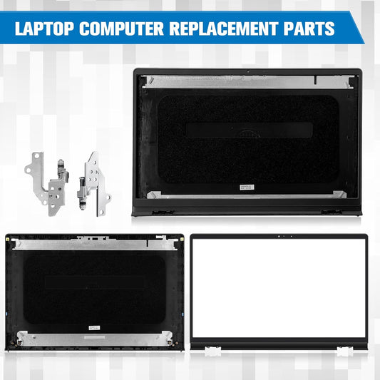 Konohan 4 Pack Replacement LCD Back Laptop Computer Replacement Parts Cover Top Case Lid Front Bezel with Hinges Compatible with Dell Inspiron 15 3510 3511 3515 3520 3525 00WPN8