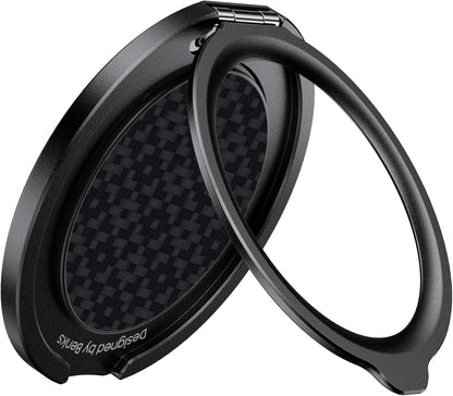 BENKS ArmorPop Magnetic Phone Grip & Stand for MagSafe, 360° Rotation Adjustable Phone Ring Holder for iPhone 17/16/15/14/13/12 Series, Durable Kevlar Design