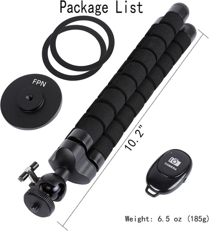 Magnetic Flexible Tripod for iPhone, Mini Bendable Tripod Stand with Wireless Remote for Magsafe, Compatible with iPhone 16 15 Plus Pro Max 14 13 12 Series