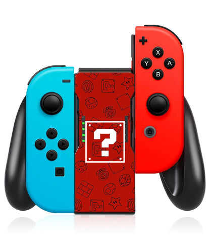Lotadilo Joy-Con Grip for Nintendo Switch/Switch Oled - JoyCon Comfort Hand Grips Controller for Men Teen Boys Cool Cartoon Anime Design, Red Maliao