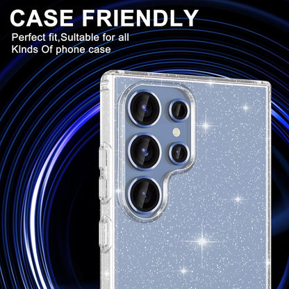 for Samsung Galaxy S25 Ultra Camera Lens Protector, Individual Metal Ring Tempered Glass Lens Cover, [Strong Adsorption] Scratch Resistant Ultra-Thin HD Clear Lens Cover, 1 Set-Blue