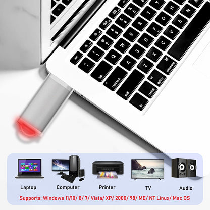 USB Thumb Drive 2GB Flash Drives 20 Pack, Nicepicten Memorias USB 2.0 Memory Stick Fat Flash Zip Drive 2 GB Jump Drives Multipack Pendrive with Landards and Lables (Sliver 2GB, 20 Pieces)