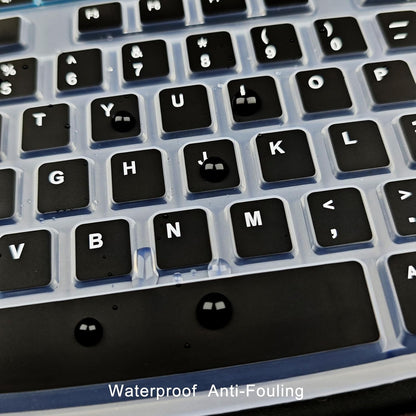 Keyboard Cover Silicone for Logitech K200 K260 K270, Keyboard Cover for Logitech K200 K260 K270 Ergonomic Wireless Keyboards, MK200 MK260 Keyboard Skin Waterproof Dustproof (Black)