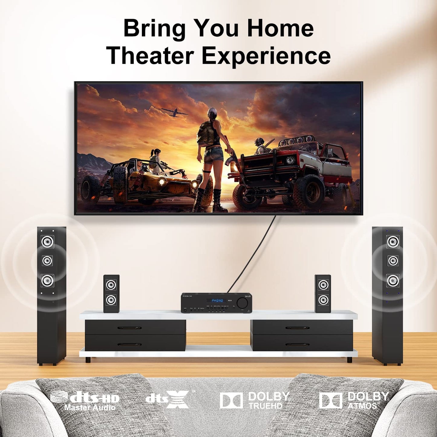 EMK 24K Gold-Plated Optical Audio Cable [12ft/4M] - Digital Toslink SPDIF Cable Compatible with Soundbar to TV, Home Theater - High-Speed Fiber Optic Cable (Silver)