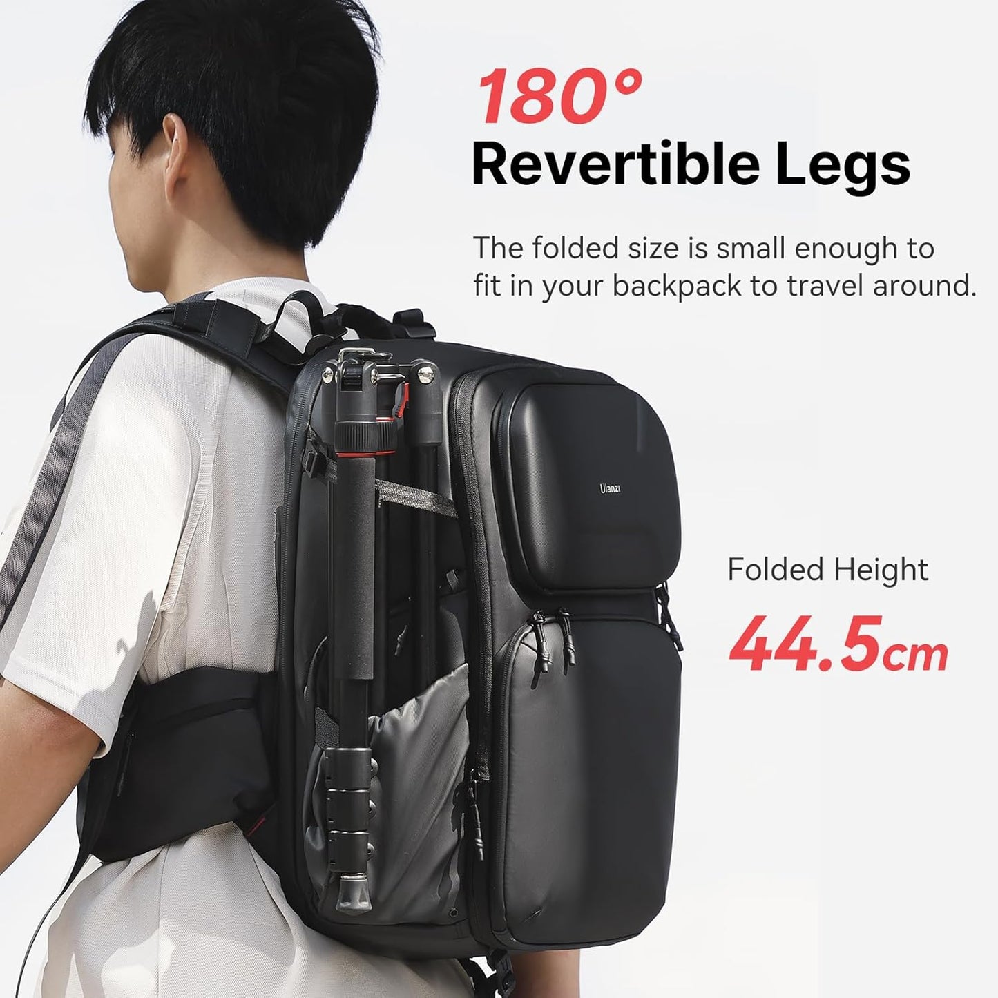 ULANZI TT31 72.4" Camera Tripod, Foldable Tripod & Monopod Aluminum w Claw Quick-Release Plate, 360°Ball Head Detachable w 180°Revertible Legs, Weight 3.42lb, Payload 33lb,for Camera/DSLR/Camcorder