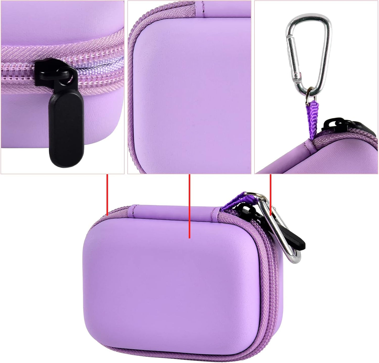 Portable Charger Power Bank Case for Swyop/for Feob/for Charmast/for JEJILL/for LanLuk/for VEGER/for iWALK/for Taegila/for Kuulaa and More Small Charging Battery Pack - Bag Only (Purple)