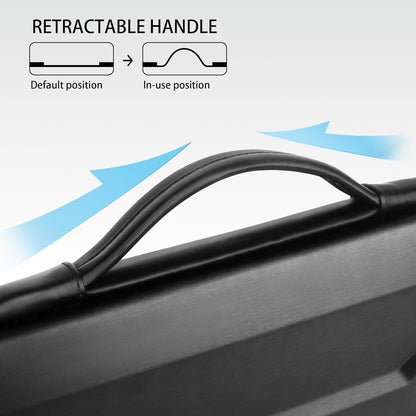 DOMISO 14 Inch Laptop Case Shockproof Sleeve Waterproof Hard Shell Protective Cover for Business & Travel, Fits 14" Lenovo ThinkPad/Dell XPS/HP Pavilion/Macbook Pro (Black)