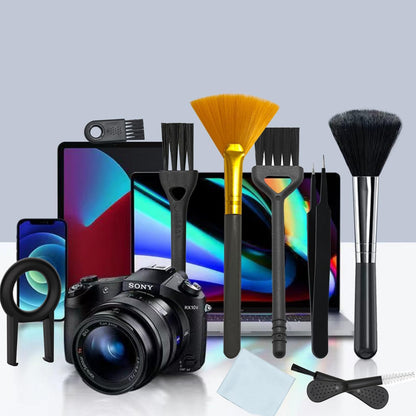 Computer Keyboard Cleaning Brush, Anti Static Nylon Electronics Cleaning Brush Kit, for Computer Keyboard, Printer, Phone, Sewing Machine, Car Interior Detailing, Razor Cleaning (Set of 10)