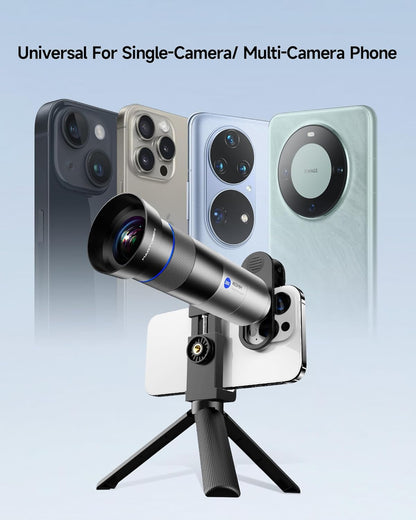 Phone Camera 28X HD Telephoto Lens, Night Filming Artifact, Long Distance/Portraits/Macro Photography, for Most iPhone 16 15 14 13 12 11 Samsung Smartphone