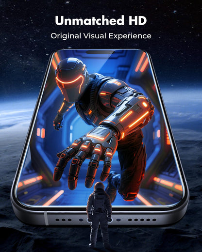 UNBREAKcable 2-Pack Screen Protector for iPhone 16 Pro Max, Double Shatterproof Tempered Glass [Easy Installation Frame] [9H Hardness] [99.99% HD Clear] [Case Friendly] for iPhone 6.9 inch