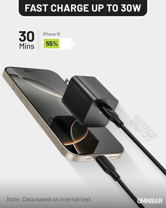 30W USB C Charger,GaN Fast Wall Charger Block,PD3.0 PPS USB-C Power Adapter for Google Pixel 9/9 Pro/9 Pro XL/8/8a/8 Pro/iPhone 16/15/14/13 and More Series, Galaxy, iPad, Compatible with MagSafe