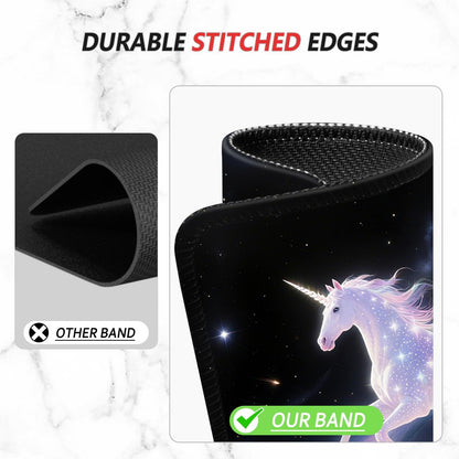ITNRSIIET Mouse Pad Non-Slip Rubber Base Smooth Surface Stitched Edges Waterproof Durable Compatible with All Mice for Office & Gaming, Desk Accessory, 10.2x8.3x0.12 inch, Stellar