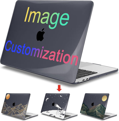 Mektron Custom Personalized Photo for MacBook Pro 13-inch Case 2022 2021 2020 Release A2338 M2 M1 A2289 A2251, Printed Plastic Hard Shell Cover for New MacBook Pro 13.3-inch Touch Bar Fits Touch ID