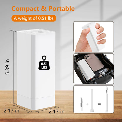 Cell Phone Cleaning Kit,iPhone Cleaning Kit for Charging Port Cleaner Keyboard Cleaning Kit for Airpods/Android/USB C/Earbuds/Laptop/iPad Screen with Stylus Pen,SIM Tool(White, with Putty and Cloth)