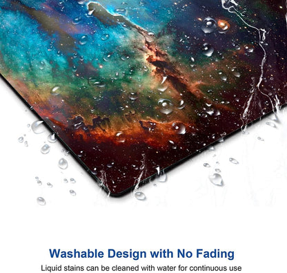 Mouse Pad, Blue Galaxy Mouse Pad, Space Mouse Pad, Gaming Mouse Mat, Square Waterproof Mouse Pad Non-Slip Rubber Base MousePads for Office Home Laptop Travel, 9.5"x7.9"x0.12" Inch