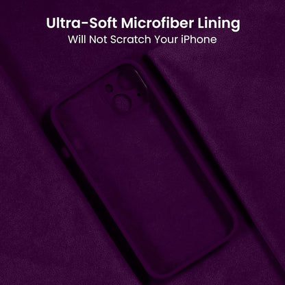 FireNova Designed for iPhone 14 Case, Silicone Upgraded [Camera Protection] Phone Case with [2 Screen Protectors], Soft Anti-Scratch Microfiber Lining Inside, 6.1 inch, Wine Red