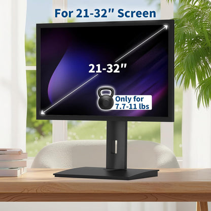 Vesa Monitor Stand with Spring-Adjustable Height, Swivel, Tilt, Rotation Vesa Stand, Compatible with Monitors Within 32 inches and Weighing Between 4.8-11lb (Black, Only for 7.7-11 lb Monitor)