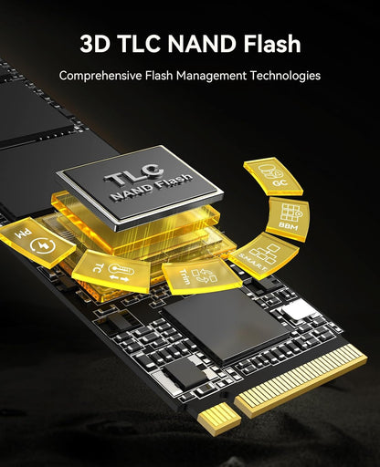 ORICO Industrial SSD 4TB M.2 NVMe SSD, PCIe 4.0 Drive with 7400MB/s Read Speed, Advanced Data Security and Innovative Heatsink, for Edge Computing, Industrial PC, Personal Laptop and PS5 - IG740PRO