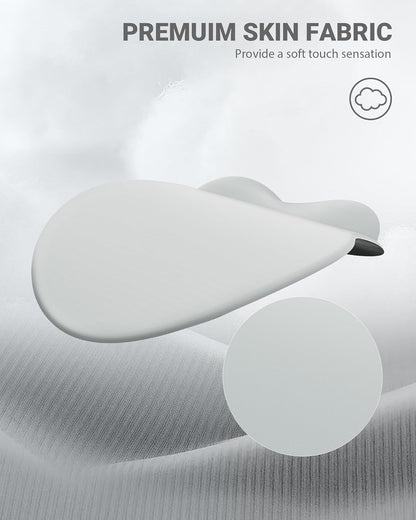 Ergonomic Mouse Pad Wrist Support, Comfortable Mouse Pad Wrist Rest, Relieve Wrist Pain Gel Mouse pad, Non-Slip Rubber Base Mousepad for Laptop, Computer, Prefect for Office(Light Gray