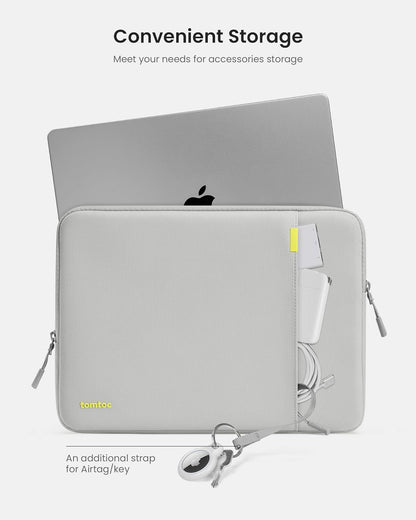 tomtoc 360 Protective Laptop Sleeve for 14-inch MacBook Pro M4/M3/M2/M1 Pro/Max A3112 A3401 A3185 A2992 A2918 A2779 2024-2021, Water-Resistant Case Bag with Accessory Pocket for 13.8 Surface Laptop 7