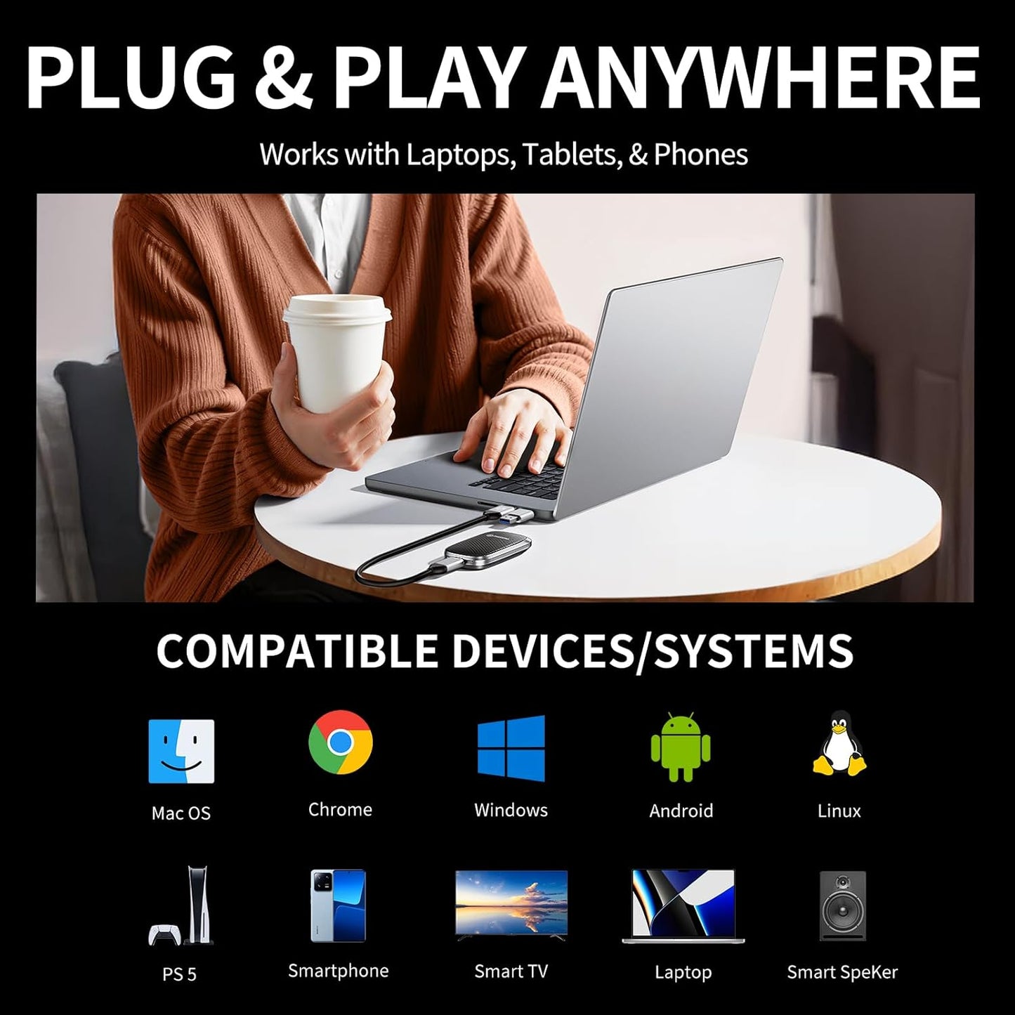 PHIXERO P20 External Portable SSD 1TB,up to 2050Mb/s,External Solid State Drives with 2 in 1 USB C Cable with LED Indicator,USB 3.2 Gen 2 Portable Hard Drive for iPhone 15/16 PRO, Mac, PC & Laptops