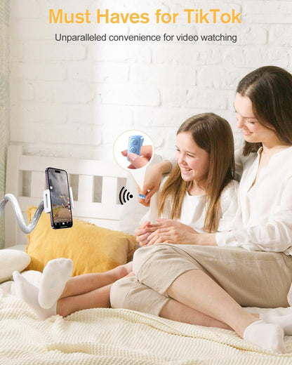 ADZERD Remote Control for TikTok, Page Turner for iPhone/iPad, Bluetooth Camera Video Recording Remote, Scrolling Ring for TIK Tok, Compatible with iOS/Android Phones & Tablets - Blue