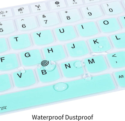 CaseBuy Keyboard Cover for 2022 15.6" Lenovo ThinkPad E15 Gen 4 3 2 T15 L15 T15p Gen 3 2 1 L15 P51s P52 P52s P53 P72 P73/ThinkPad E580 E590 E595 L580 L590/ThinkPad T570 T575 T580 T590, Gradual Mint