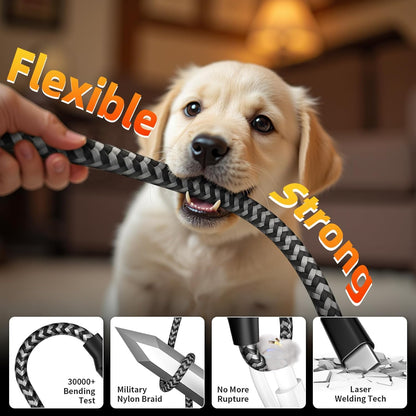 Multi Charging Cable 5 in 1, 2Pack 5FT USB C/A Multi Charger Cable to Type-C/Micro USB Port, Nylon Braided USB C Multiple Charger Cord for All Devices, Universal Phone Charger Cord for Cell Phones