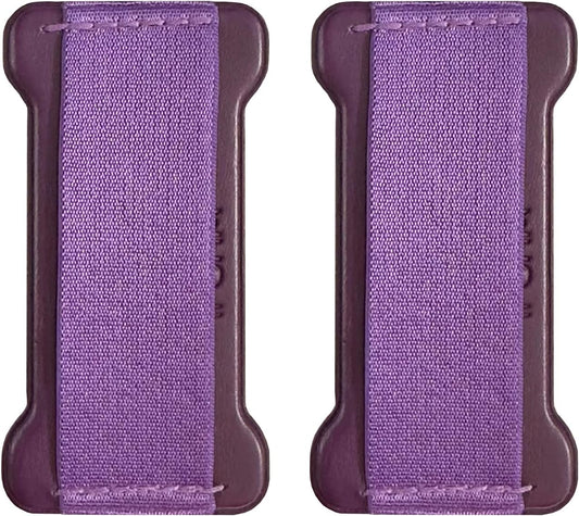 Phone Grip Strap Holder for Hand, Universal Finger Strap Phone Holder, Finger Selfie Grip Compatible with Most Smartphones (Deep Purple) -2PC