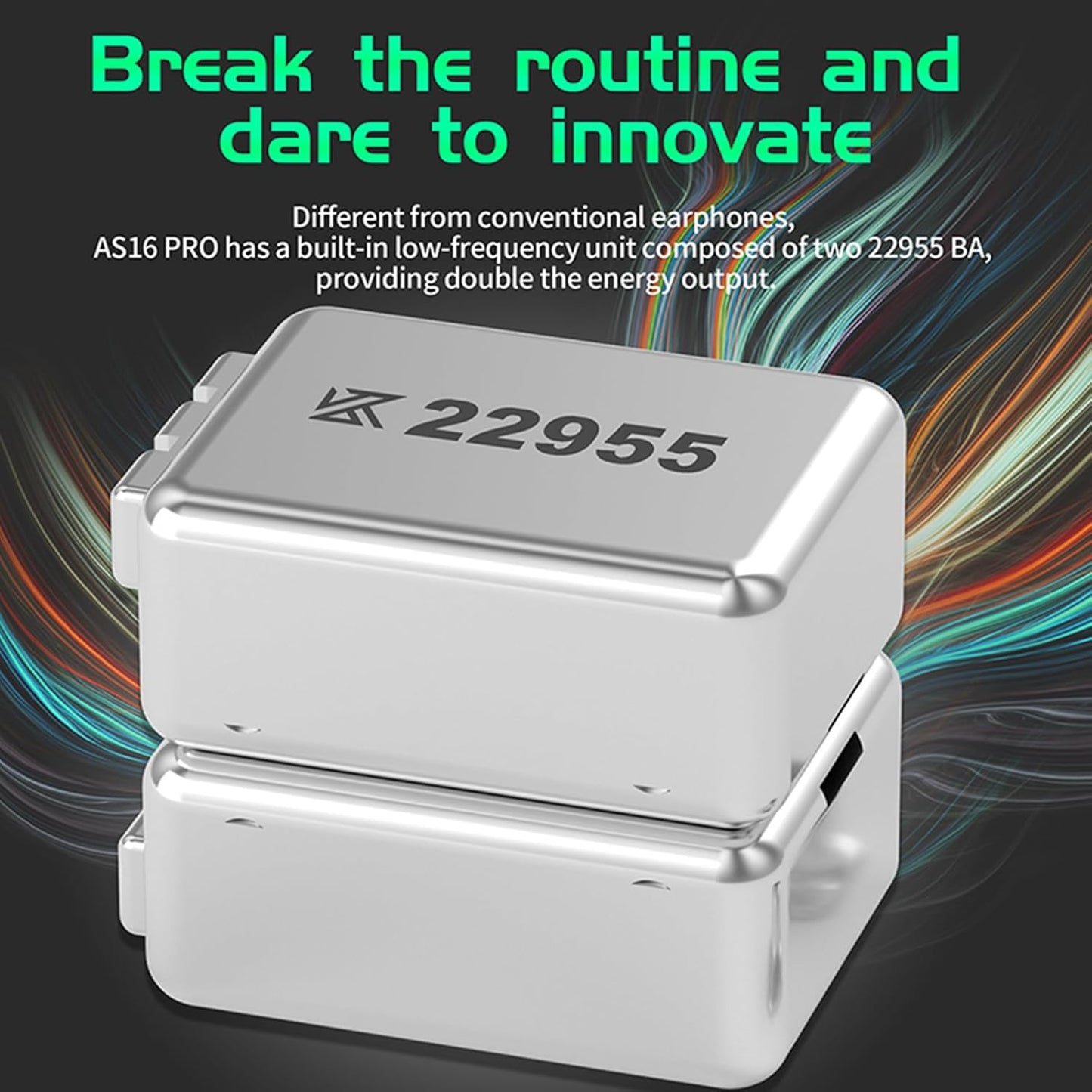 CCA KZ AS16 PRO in Ear Monitor Headphones 16BA Balanced Armature Drivers HiFi IEM Earphones High Clarity Gaming Earbuds for Musicians Singers Audiophile Dj Drummers