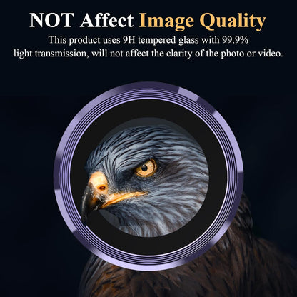 YWXTW Camera Lens Protector for Samsung Galaxy S24 Plus Accessories, 9H Tempered Glass Metal Individual Ring Camera Cover Screen Protector for S24 Plus, Case Friendly, Anti Scratch (Cobalt Violet)