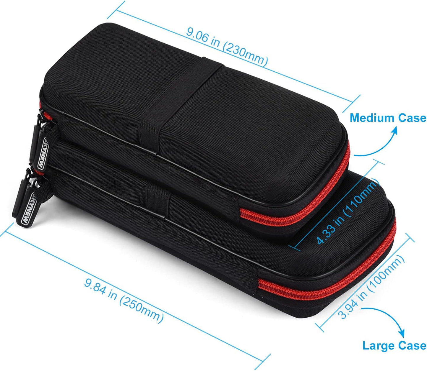 Power Bank Hard Travel Case Medium Compatible RAV Power 26800/20100/20000mAh, Anker Power Core 26800mAh/ PowerCore +26800mAh, INIU 10000mAh and Miady 10000/15000mAh (Medium Black)