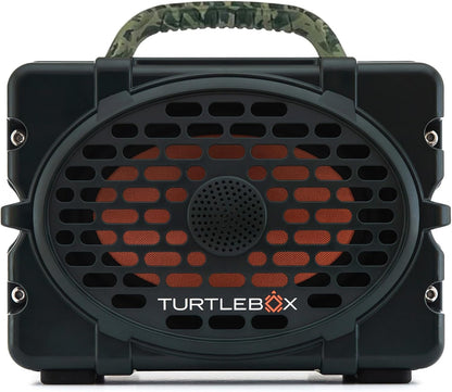 Turtlebox Original Gen 3: Portable Outdoor Bluetooth Speaker – Ultra-Loud (120dB), Waterproof (IP67), Rugged, Impact-Resistant, 3-Day Battery | Party Mode: Unlimited Pairing Stereo, Green/Camo