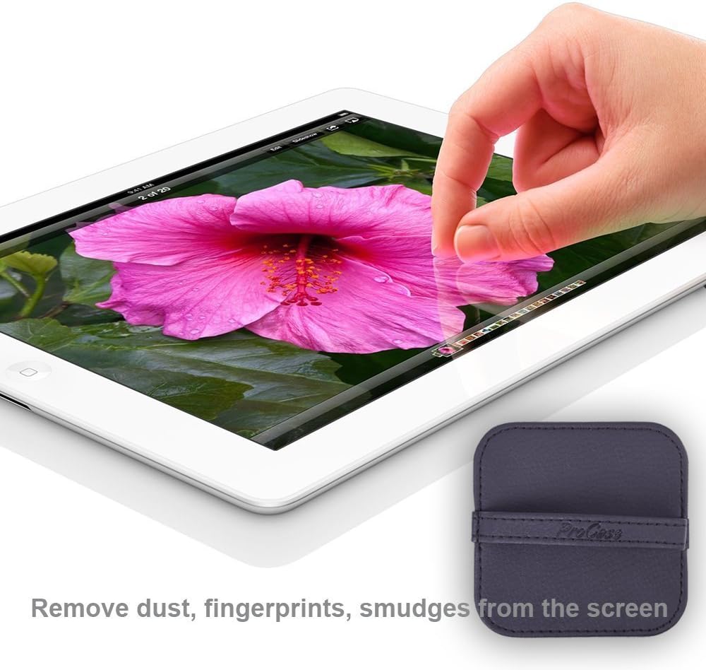 ProCase Screen Cleaning Pad Cloth Wipes for iPad, iPhone, MacBook, Tablets, Laptop Screen, Touch Screen Devices, Screen Cleaner for Cellphone, Computer, Camera, TV Screens -4 Pack