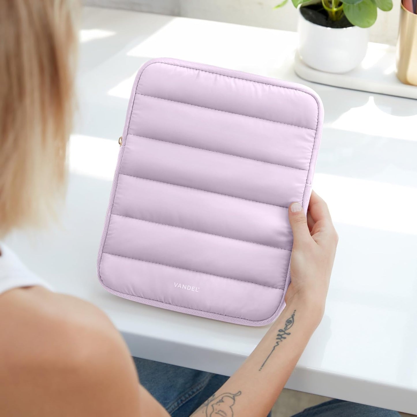 Vandel - The Original Puffy iPad Sleeve 9-11 Inch Tablet Sleeve, Purple i Pad Case for Women and Men, Cute iPad Air Pouch, 9 10 Inch, 11 Inch Bag