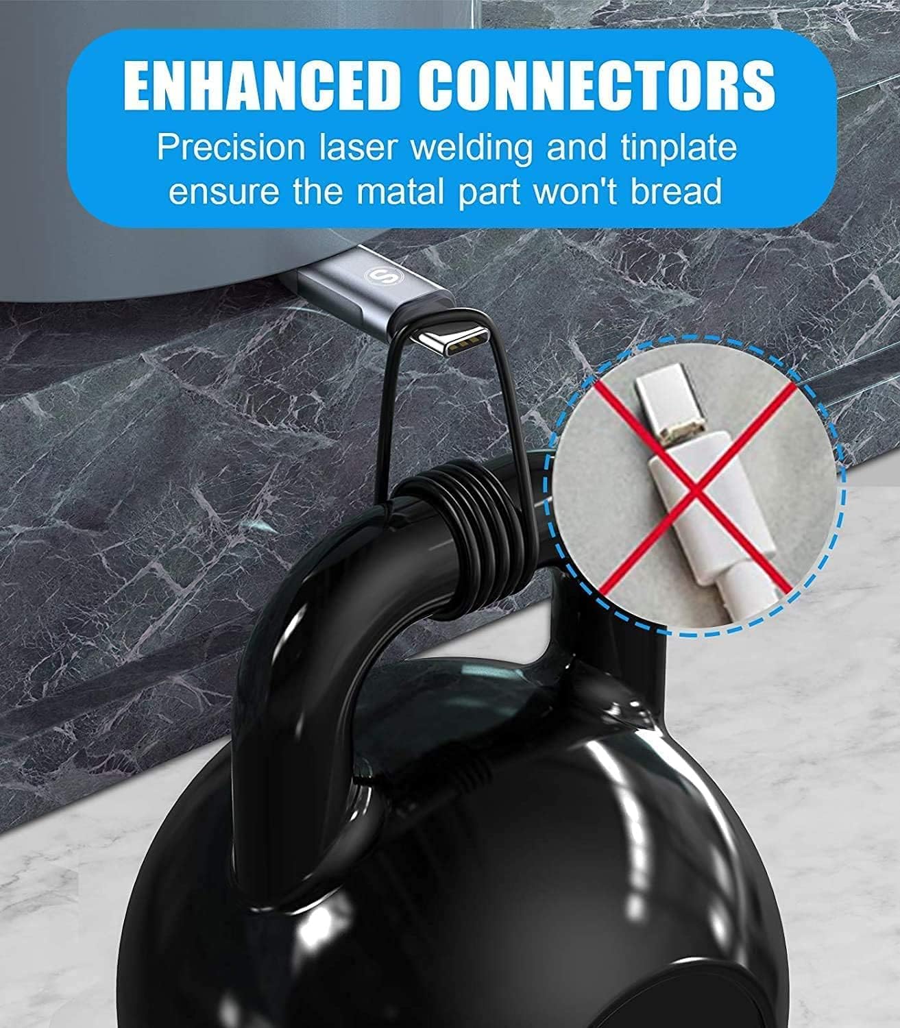 sweguard USB Type C Charger Cable [3-Pack,6.6ft+3.3ft+1.5ft] iPhone 16 Charger Nylon Braided Cord for iPhone 16 15 Pro Max Plus Samsung Galaxy S24 S23 S22 S21 S20 S10 Note 20 10 A54 Pixel LG Moto PS5