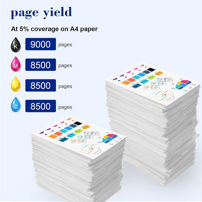 Pristar 8 Pack 32XL 31 Ink Compatible with HP 31 32XL Ink Bottle Set Replacement with HP Smart Tank 6001 5101 651 5000 7301 7001 7602 5102 Plus 551 455 457 450 (165 ML 32XL Black, 100 ML 31 CMY