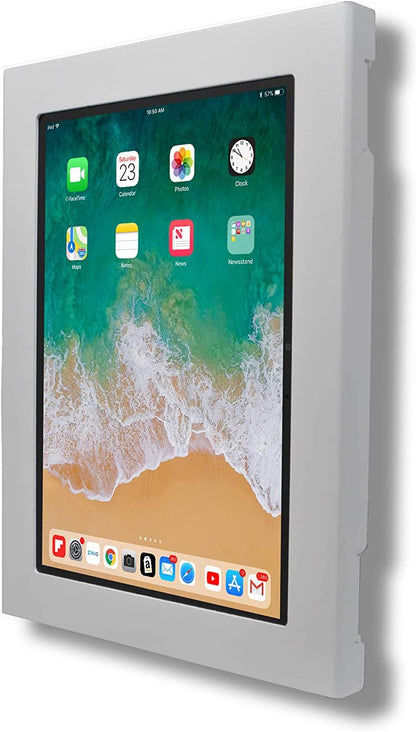 TABcare Locking Security Metal Case for Apple iPad Pro 11" 2024 5th gen. for Kiosk, POS, Store, Show Display (White, iPad Pro 11 2024)