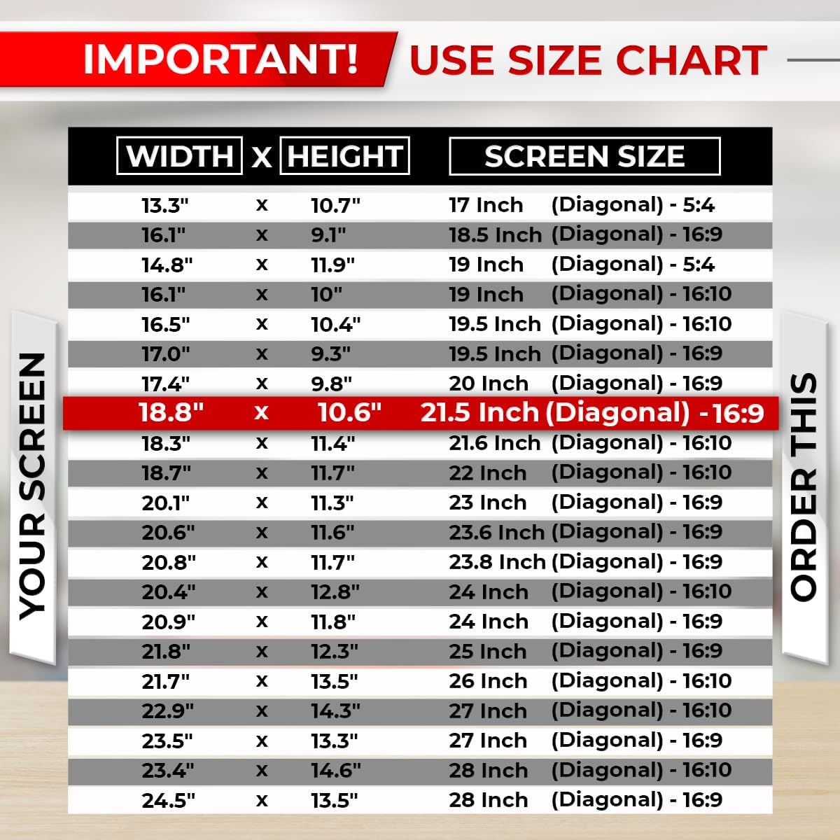 21.5 Inch 16:9 Computer Privacy Screen Filter for Monitor - Privacy Shield and Anti-Glare Protector
