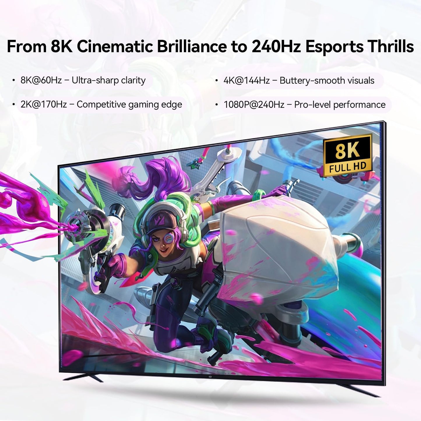 8K KVM Switch 2 Monitors 2 Computers Displayport, DP+DP 4K@144Hz USB3.0 Dual Monitor KVM Switches for 2 PC Sharing 2 Monitor of 1 Set Keyboard Mouse and USB Device, with IR Controller