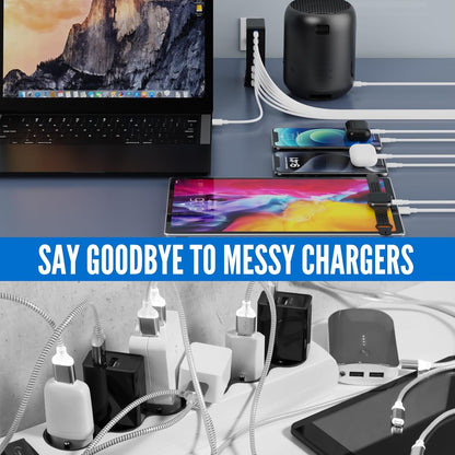 USB C Charger Block Charging Station 440W GAN3, 100W Laptop Charger Multi Port Charging Station 8 Port Hub Brick Compatible with Laptops, MacBook, iPhone, iPad, Samsung, Google, Watch, Earbuds etc