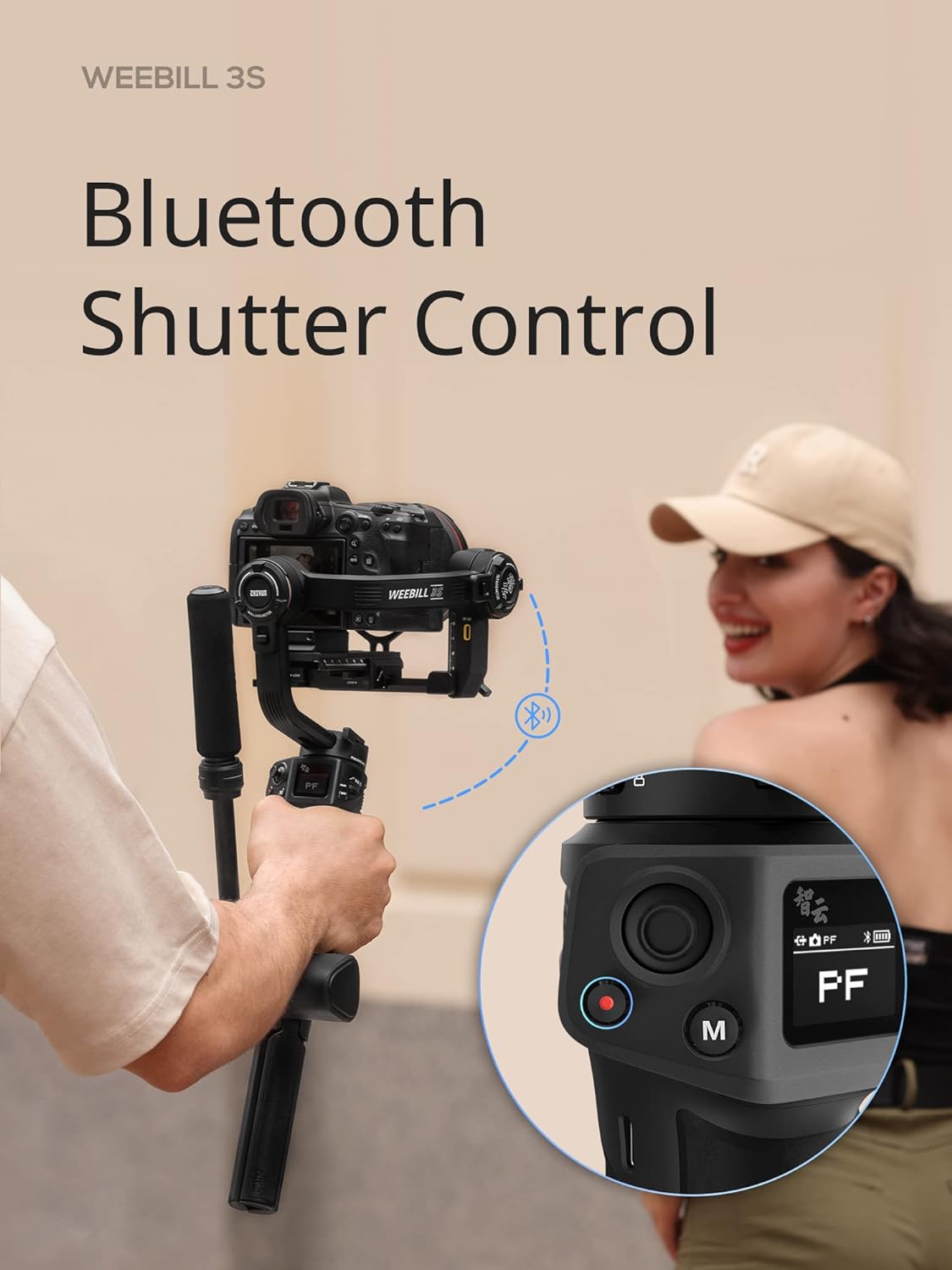 ZHIYUN Weebill 3S Combo Gimbal Stabilizer for DSLR and Mirrorless Camera Canon/Nikon/Sony/Panasonic/Fujifilm, Native Vertical Shooting,Extendable Sling Grip